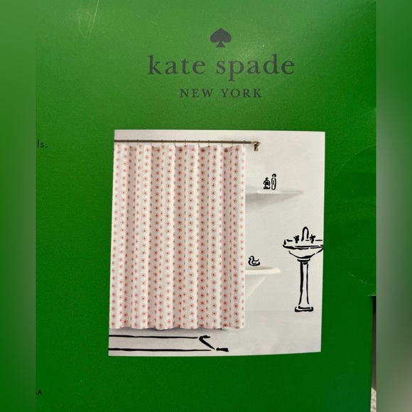 NWT Kate Spade Daisy Chain Shower Curtain - Picture 2 of 4